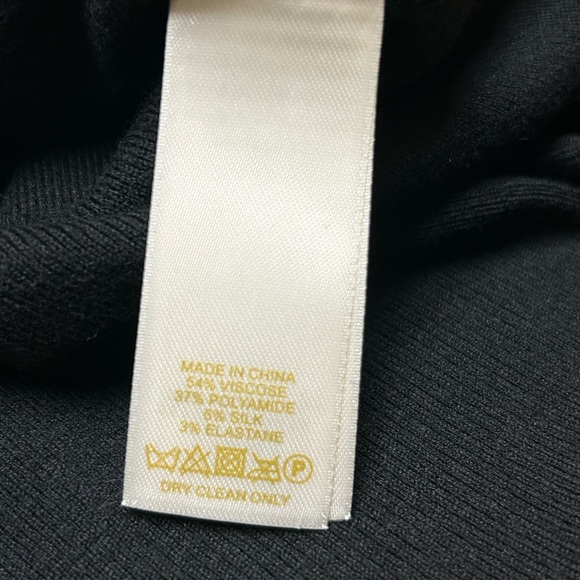Kate Spade Fitted Bow Sweater Black Silk Blend Size Small NWT - Picture 7 of 8